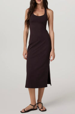 Halo Racerback Dress: Raisin