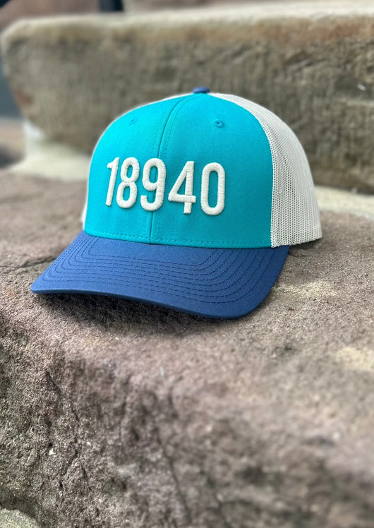 18940 Hat: Teal/ Navy
