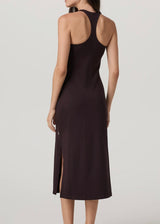 Halo Racerback Dress: Raisin