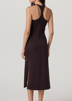 Halo Racerback Dress: Raisin