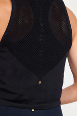 Maci Seamless Tank: Black