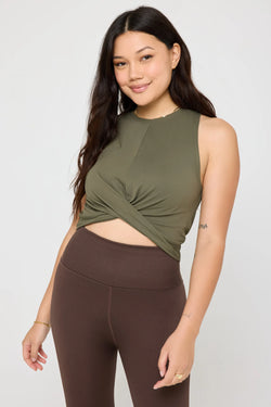 Maci Seamless Tank: Spruce