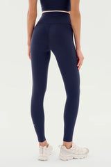 Dual Highwaist Airweight: Indigo/White