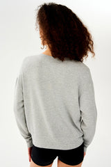 Sonja Fleece Sweatshirt: Heather Grey
