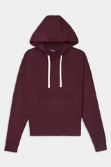 Joey Long Sleeve Hoodie: Dark Cherry