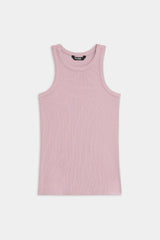 Kiki Rib Tank Full Length: Blush