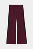 Maxie Rigor Track Pant: Dark Cherry & Black