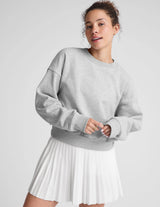 Luxefleece Crewneck Pullover: Light Heather Gray