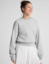 Luxefleece Crewneck Pullover: Light Heather Gray