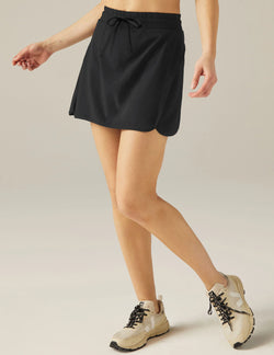 Stretch Woven In Stride Lined Skirt: TRUE BLACK