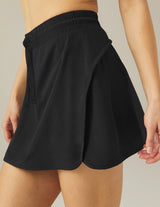 Stretch Woven In Stride Lined Skirt: TRUE BLACK