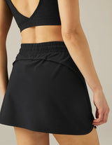 Stretch Woven In Stride Lined Skirt: TRUE BLACK