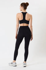 Airweight High Waisted 7/8 Pocket Legging: Black
