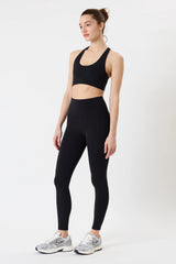 Airweight High Waisted 7/8 Pocket Legging: Black