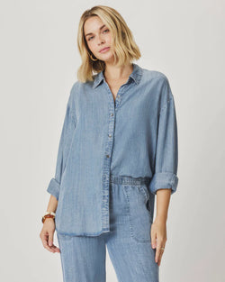 Indigo Button Down: Indigo