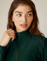 Spacedye On The Go Mock Neck Jacket: Dark Spruce