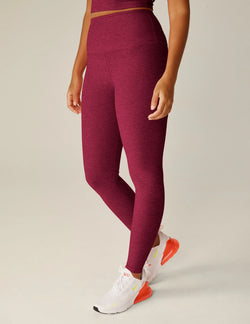 Spacedye Caught In The Midi High Waisted Legging: Bordeaux