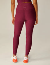 Spacedye Caught In The Midi High Waisted Legging: Bordeaux