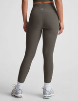 Spacedye Caught In The Midi High Waisted Legging: True Grey Heather