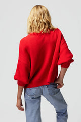 Jolie Sweater: Ruby Red