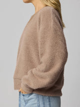 Fallon Fuzzy Sweater: Macchiato