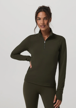 Chilled Out Half Zip: Olive