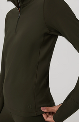 Chilled Out Half Zip: Olive