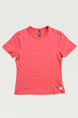 S/S Lux Tee: Bright Coral