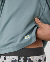 Cruise Boardshort: Frost Grey Fleur