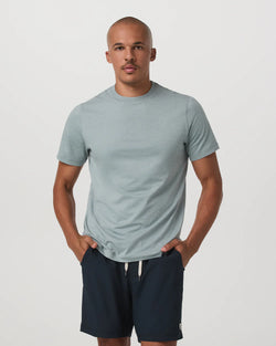 Ponto Performance Tee: Misty Blue Heather