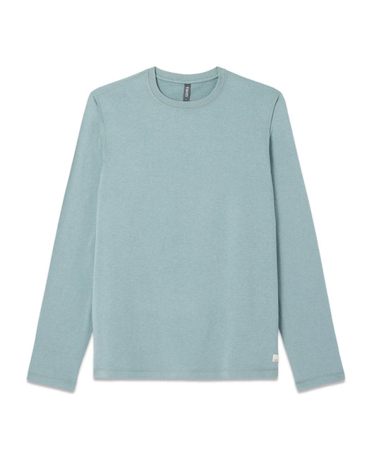 Long Sleeve Ponto Performance Tee: MIsty Blue Heather