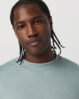 Long Sleeve Ponto Performance Tee: MIsty Blue Heather