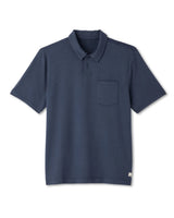 Short Sleeve Ponto Performance Polo: Azure Heather