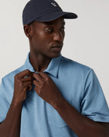Short Sleeve Ponto Performance Polo: Salty Air Heather