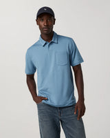 Short Sleeve Ponto Performance Polo: Salty Air Heather