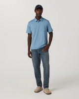 Short Sleeve Ponto Performance Polo: Salty Air Heather