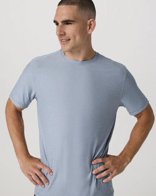 Strato Tech Tee: Blue Dusk Heather
