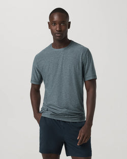 Strato Tech Tee: Blue Sea Heather