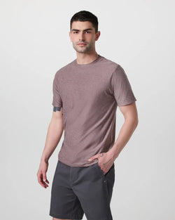 Strato Tech Tee: Dark Umber Heather