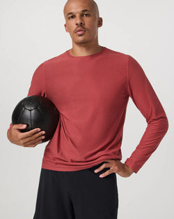 Strato Tech LS Tee: Fire Heather