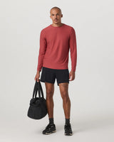 Strato Tech LS Tee: Fire Heather