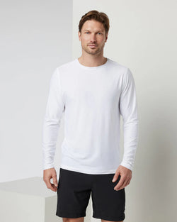 Strato Tech LS Tee: White