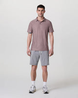 Strato Tech Polo: Dark Umber Heather