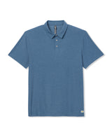 Strato Tech Polo: Pool Blue Heather