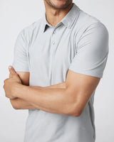 Strato Tech Polo: Platinum Heather