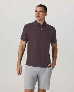 Strato Tech Polo: Raisin Heather