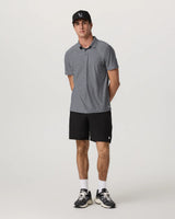 Strato Tech Polo: Heather Grey