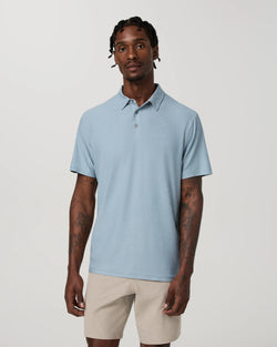 Strato Tech Polo: Raindrop Heather
