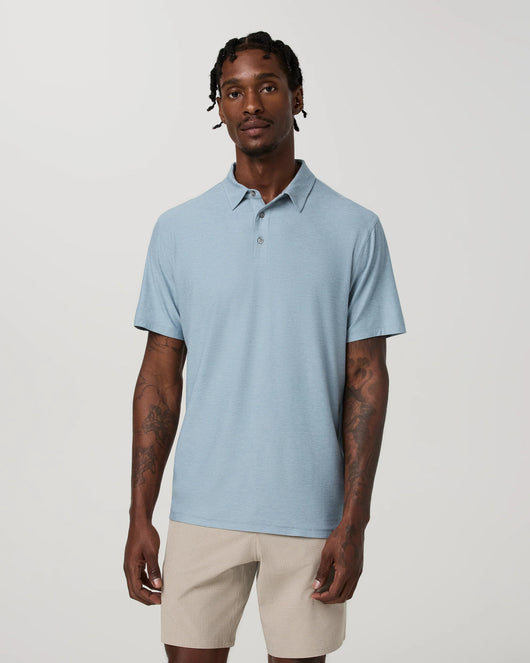 Strato Tech Polo: Raindrop Heather