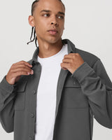 Waffle Shirt Jacket: Dark Pewter